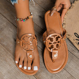 Fashionable outdoor sandals, flip flops, female internet celebrity, flat bottomed sandals, clip toed women's slippers